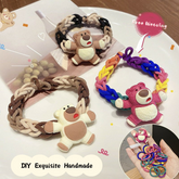 Kawaii Bear Handmade Braided Headrope Bracelet