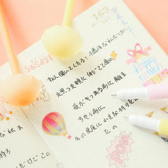 Bolígrafo de gel luminoso con forma de hongo