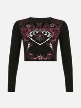 Love Totem Print Long Sleeve T Shirt
