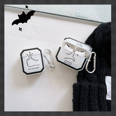 Estuche para Airpods con diseño de dedo de dibujos animados y personalidad