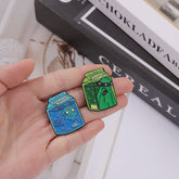 Kawaii Milk Carton Shape Pins