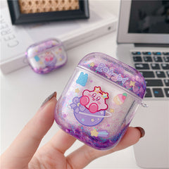 Estuche para Airpods Purple Planet Kirby Quicksand