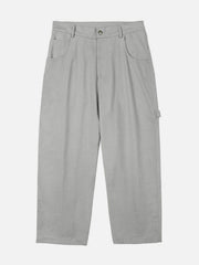 Solid Color Embroidery Pants