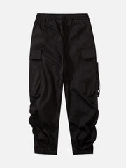 Ribbon Fold Buckle Cargo Pants