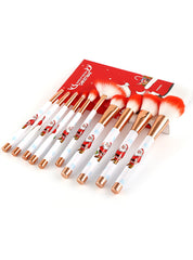 Pinceles de maquillaje con mango de Papá Noel extremadamente