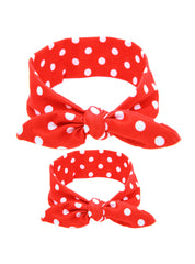 2 Teil/Satz Mom Kaninchen Ohren Haarschmuck Krawatte Schleife