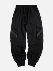 Ribbons Drawstring Function Cargo Pants