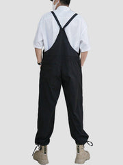 Bandage Ribbons Cotton Overalls