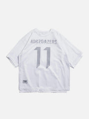 Fake Two Net Patchwork Tee