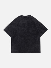 Unreal Cross Letters Washed Graphic Tee