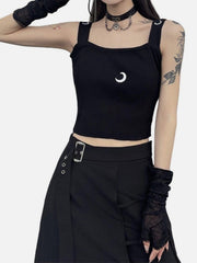 Dark Moon Embroidered Vest