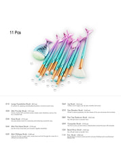 Pinceles de maquillaje para difuminar pestañas, rubor y contorno