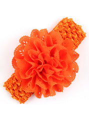 Banda elástica para el cabello con flores para niños