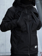Cyberpunk Waterproof Hooded Jacket