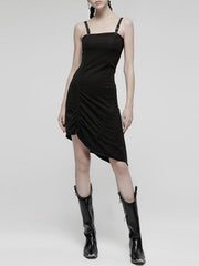 Dark Rock Punk Elastic Irregular Dress