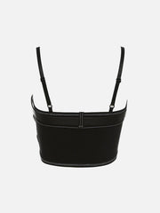 Dark Belt Buckle Slim Vest