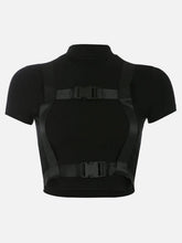 Techwear Slim Ribbons Short Sleeve T-shirt
