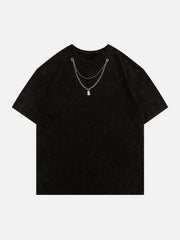 Bear Necklace Washed Tee