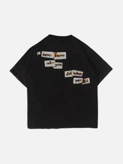 Distorted Portrait Graphic Cotton Tee