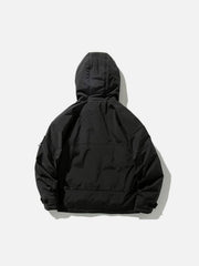Function Labeling Hooded Winter Down Coat