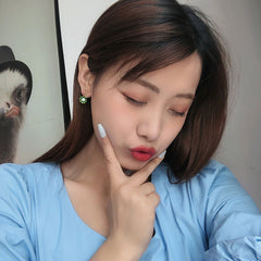 Lindos pendientes con lazo de flores