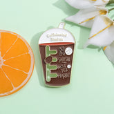 Creative Sliding Pearl Milk Tea Style Pins