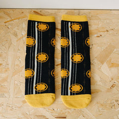 Frottee-Kürbis-Baumwollsocken