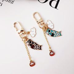 Llavero de pez rico y afortunado