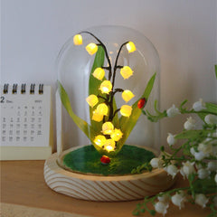 Material para hacer una luz nocturna de lirio de los valles