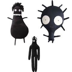 3 Sizes On The New Dark PlushCute Pillow Fun Shooting Prank Devil Toys Black Dinosaur Doll Birthday Gifts