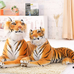 Peluche de tigre y leopardo realista de 30 a 120 cm, suave, de imitación, de tigre blanco y jaguar, ideal como regalo de cumpleaños para niños.