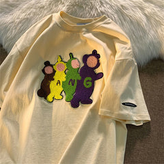 Linda camiseta de los Teletubbies con toalla bordada