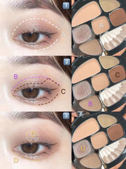 Eight Colors Amber Eyeshadow