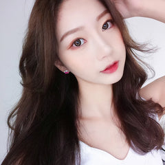 Combinación de pendientes de fruta con circonitas