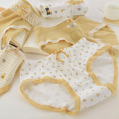 Yellow Flower Girl's Panties