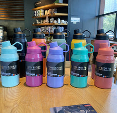 Taza de vacío portátil brillante para exteriores de 650 ml/1000 ml