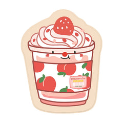 Bonita alfombrilla de ratón con forma de sushi y pastel de fresa