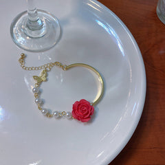 Pulsera de flores para niña dulce