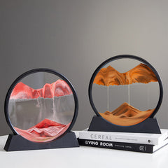 Adornos decorativos creativos redondos de arenas movedizas