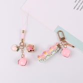 Pink Peach Trend Keychain