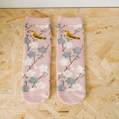 Frottee-Kürbis-Baumwollsocken