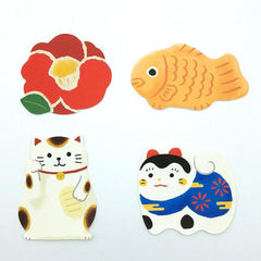 Memo de animales al estilo japonés