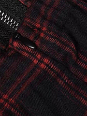 Dark Rock Plaid Chain Dress