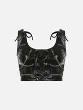 Gothic Chain Straps Hollowout Vest