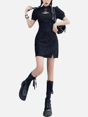Dark Personalized Hollow Design Dress