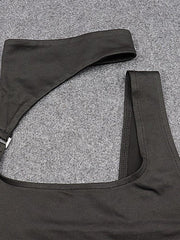 Irregular Hollow Turtleneck Vest