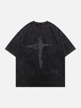 Cross Washed Cotton Graphic Tee