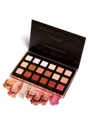 Lidschattenpalette mit 18 matten Diamant-Glitzerfarben