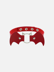 Punk Bat Vampire PU Necklace