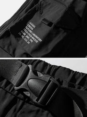 Dark Functional Big Pockets Nylon Shorts
